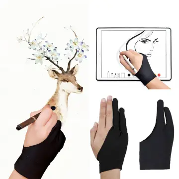 1pc Solid Color Drawing Glove, Professional Anti-abrasion Two