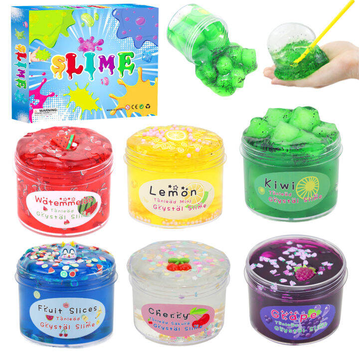 Colored cloud mud fluffy clay slime polymer antipressure charm mud