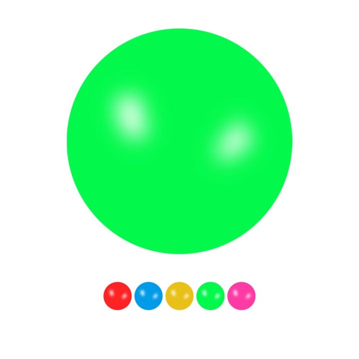 ลูกบอลผนังฝ้าเดานลูกบอลเหนียวของเล่นลดควาเครียดเด็กผู้ใหญ่-tpr-ของเล่นยางบีบสีเขียว4-5ซม