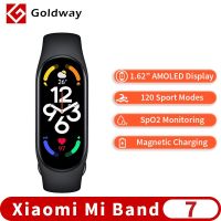 Mi Band 7สายรัดข้อมืออัจฉริยะ6สี AMOLED สายรัดข้อมืออัจฉริยะวัดอัตราการเต้นหัวใจบลูทูธกันน้ำ Miband 7