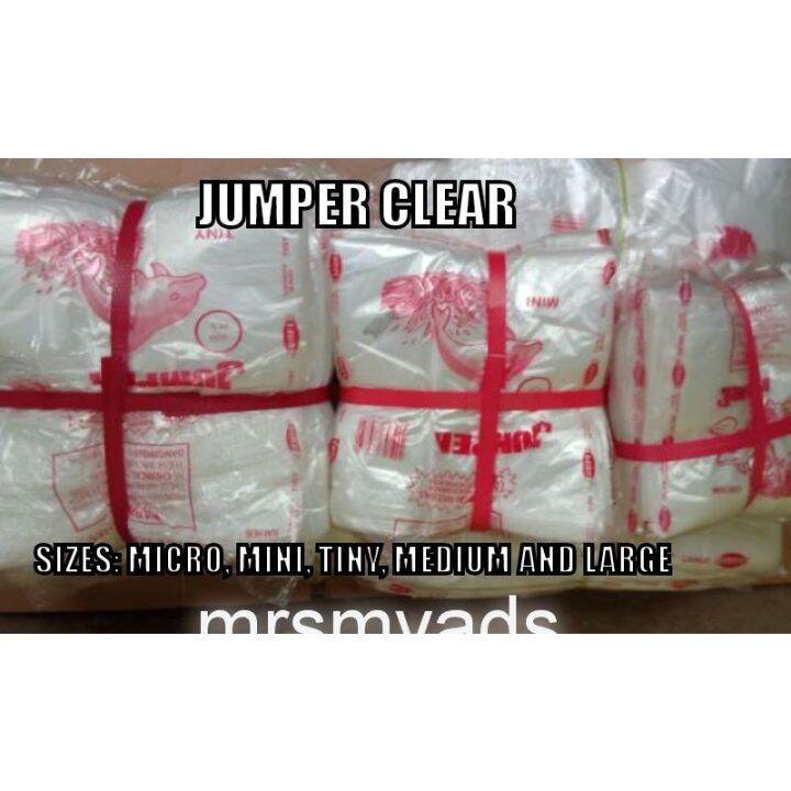 JUMPER CLEAR Plastic Sando Bags Lazada PH