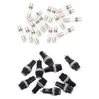 15 Pcs 10Amp 250V Fast Blow Glass Tube Fuse  amp; 10 Pcs Electrical Panel Mounted Fuse Holder