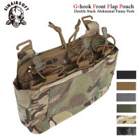 SINAIRSOFT Multifunctional DOPE Flip Double-Stacked Abdominal Waist Bag Outdoor Tactical Combination Detachable MOLLE Pouch