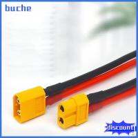 BUCHE พร้อมปลอกหุ้ม ขั้วต่อสายเคเบิล XT60 ซิลิโคนทำจากซิลิโคน 14AWG 12AWG สายอะแดปเตอร์ ขั้วต่อ XT60H ชายหญิง XT-60 10เซนติเมตร15เซนติเมตร XT60ขั้วชุบทอง โดรน LiPo แบตเตอรี่ FPV แบบ RC