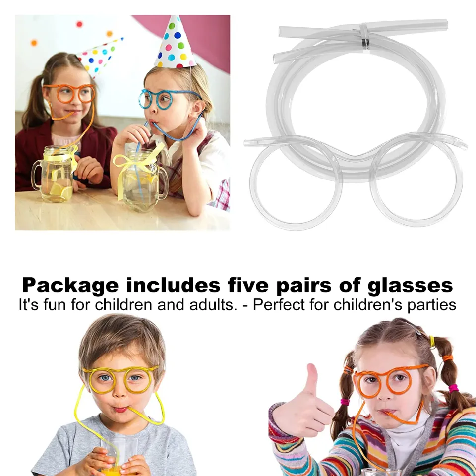 Drinking Straw Eyeglasses