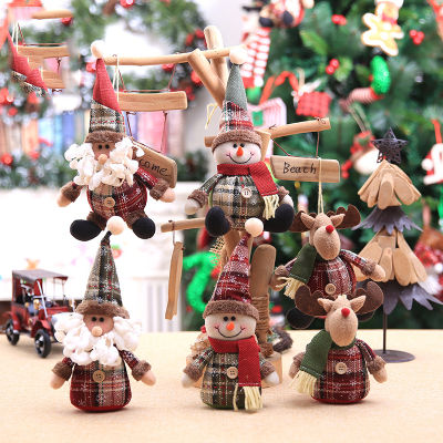 กวางซานตาคลอส ABL ตกแต่งตุ๊กตาคริสต์มาสกวางสำหรับตกแต่งต้นคริสต์มาสเครื่องประดับบ้าน