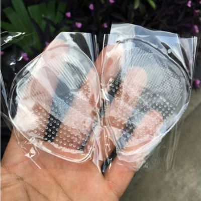 Silicone forefoot forefoot gel toe Transparent adhesive gel anti slip High heel insoles pads Insert Cushion 3pair=6pcs BJ252582 Shoes Accessories