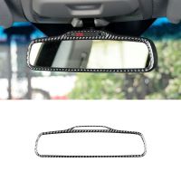 lujie Car Inner Rearview Mirror Frame Cover Decorative Carbon Fiber For Volvo XC90 2003-2014 Accessories