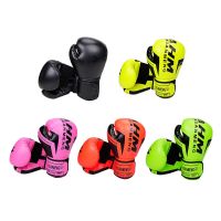 【LZ】﹍  Chutar Luvas De Boxe para Os Homens As Mulheres PU Karate Muay Thai Luvas De Treinamento Sanda MMA Boxeo Luta Livre Adultos Crianças Equipamentos