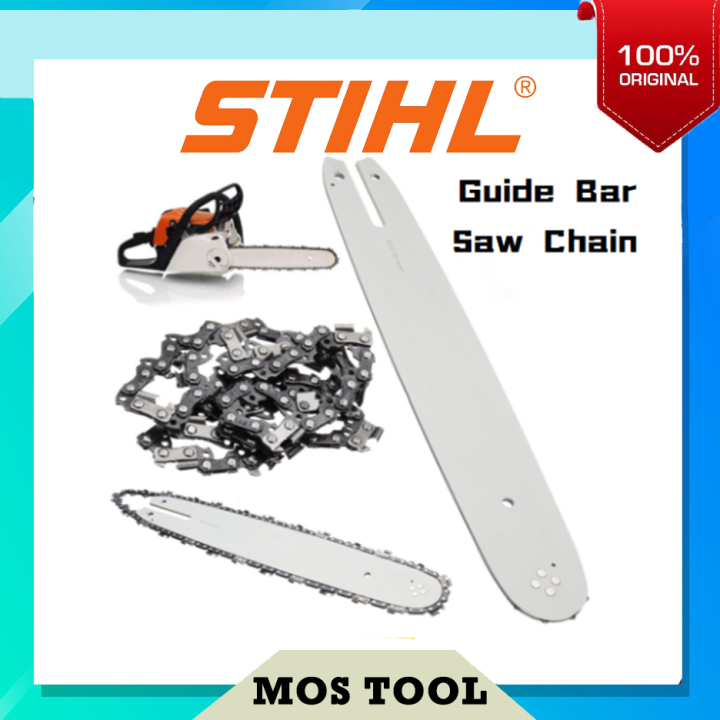 STIHL 20 22 24 inch Chainsaw Chains Angle Blade Chain Saw Guide Bar ...