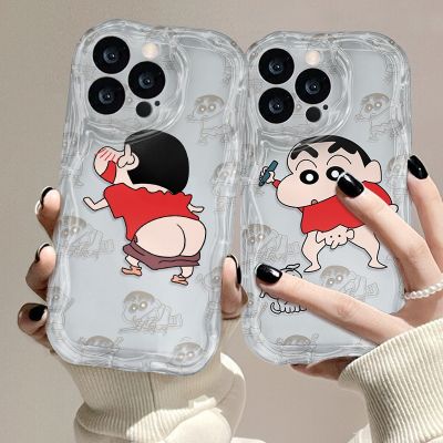 ใหม่ Crayon Shin Chan สำหรับ Iphone 12 / 13Promax Cartoon Case 7 / 8Lu Kawaii Soft Case ล้างป้องกันการตก