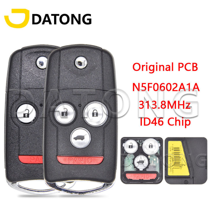 datong-world-รถรีโมทคอนลสำหรับ-honda-acura-mdx-rdx-2007-2012-id46ชิป313-8mhz-n5f0602a1เดิม-pcb-อะไหล่พลิกคีย์