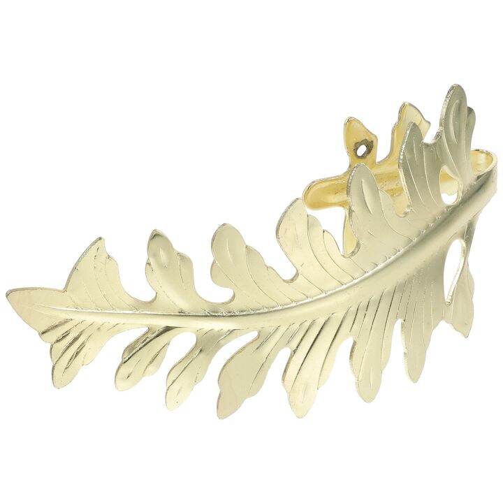 european-curtains-leaf-hook-shaped-holdbacks-tie-19x8cm-window-golden-iron-home-tiebacks