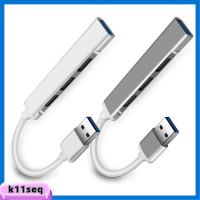 K8SEQ อลูมิเนียมอัลลอยด์ สถานีเชื่อมต่อ ความเร็วสูง 4 พอร์ต USB 3.0 HUB USB Expander ตัวแยกสัญญาณ 3USB 2.0