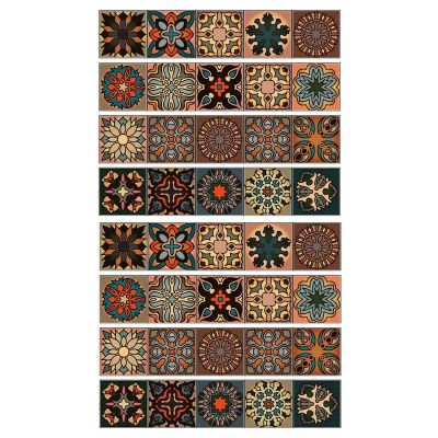 40 Pcs 3D Multi Moroccan Self-Adhesive Bathroom Kitchen Wall Stair Tile Sticker