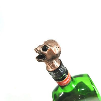 【☸2023 New☸】 liuaihong ขวดที่ช่วยเทไวน์กะโหลกสุดสร้างสรรค์สำหรับสแตนเลสฝากรองค็อกเทลเครื่องเติมอากาศไวน์