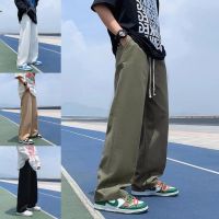 COD SDFGERTERT Korean Summer Loose Casual Simple All-match Straight Cut Jogger Long Cotton Pants Men Seluar Slack Lelaki