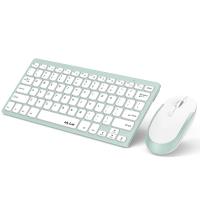 Jelly Comb Wireless keyboard and Mouse 2.4G Slim Compact Quiet Small Keyboard and Mouse Combo for Windows Laptop PC Notebook