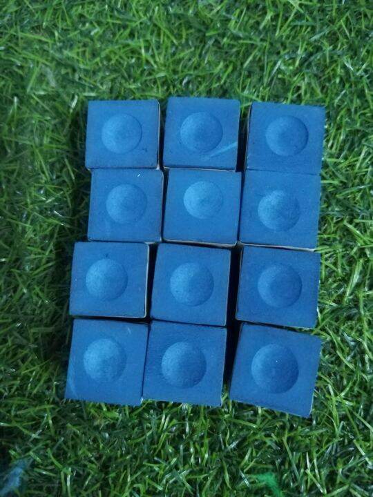 12 PCS. MOORI CHALK FOR CUE STICKS/TISA PARA SA TAKO/CUE CHALK FOR CUE