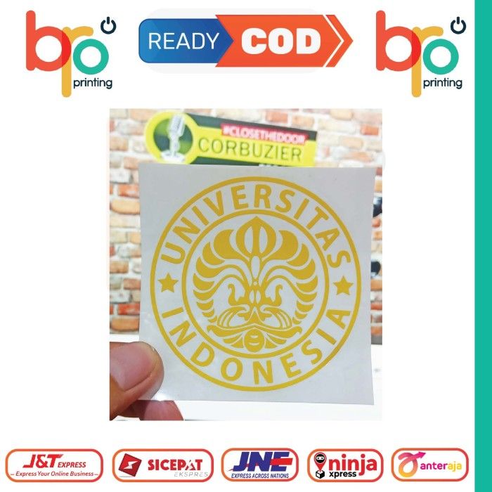 Stiker Universitas Indonesia Bulat Cutting Cuting Sticker Ui Lazada Indonesia