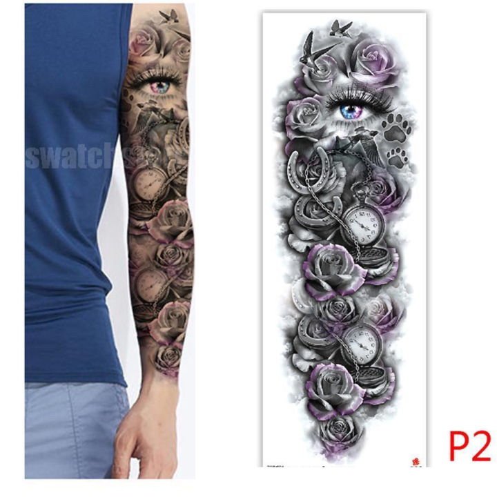 Sticker Tattoo Temporary 3d Tato Temporary Temporer Motif Besar