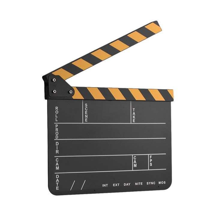 อุปกรณ์สเลตอะคริลิก-clapboard-สำหรับใช้ในการถ่ายทำภาพยนตร์