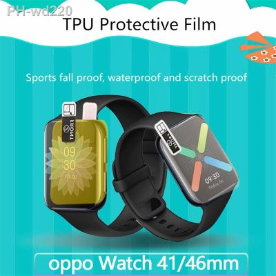 For OPPO Watch 41mm 46mm OPPO Watch 2pcs TPU Protective Film Cover Screen Protectors Soft TPU Hydrogel Film