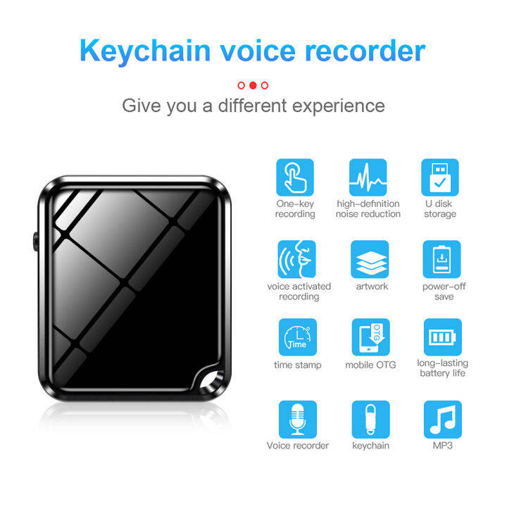 Dmyond Digital Voice Recorder Voice Activated Audio Record Playback for