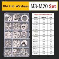 ﹊ Thickness 0.5/0.8/1mm Ultra Thin Flat Washer Set 304 Stainless Steel Adjusting Plain Gaskets High Strength