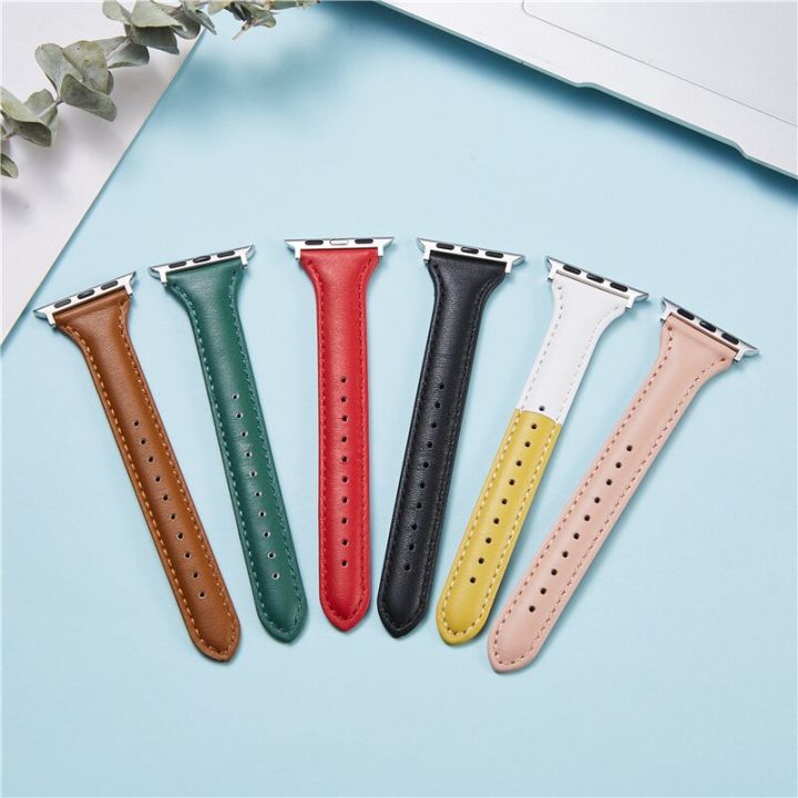 lovely-genuine-leather-women-watchband-for-apple-watch-8-7-6-se-5-4-3-girl-bracelet-38-40-41mm-iwatch-straps-42-44-45-49mm-straps
