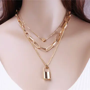 Amazon.com: Trendy Chunky Paperclip Chain Necklaces Bird Pearl Necklace  Creative Design Mother's Holiday Collar Chain Bird Pearl Necklace Pendant-  Long Jewelry Gift Wedding (Gold, One Size) : Sports & Outdoors