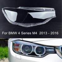 M4 F32 F33รถยนต์สำหรับ BMW 4 F82 2013 2014 2015 2016ไฟหน้ารถฝาปิดเลนส์โป๊ะไฟแบบโปร่งใสไฟหน้าไฟตกแต่งสวนผิวนอก