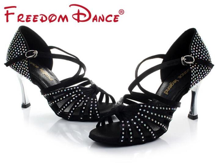 satin-upper-rhinestones-womens-latin-dance-shoes-ballroom-shoe-sandals-3-45-gold-heel-girls-zapatos-de-baile-latino-black-tan