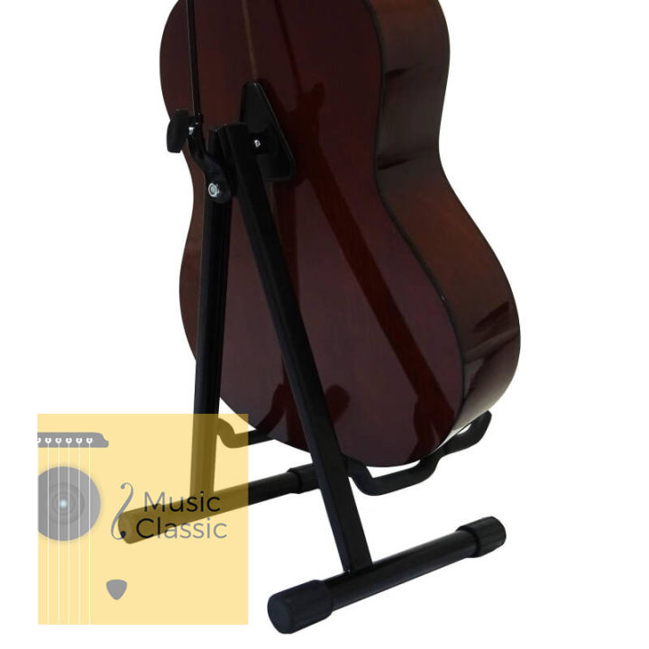 guitar-stand-ขาตั้งกีต้าร์ไฟฟ้า-และ-กีต้าร์โปร่ง-2in1-แบบหยัก-สีดำ