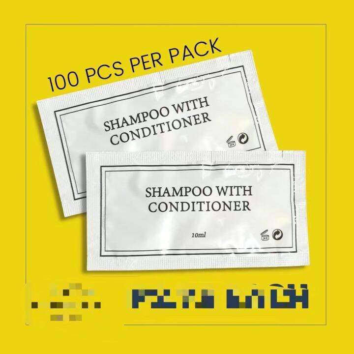 Hotel Supplies Shampoo with Conditioner Sachet 100pcs 200pcs Lazada PH