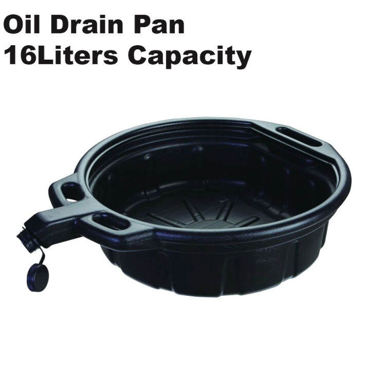 OIL DRAIN PAN WASTE OIL COLLECTOR 16L Plastic Oil Drain Pan Wast Engine