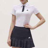 High End Adidaseฆ่าเชื้อเสื้อผ้าใส่ตีกอล์ฟผู้หญิง,ใหม่ฤดูร้อนเสื้อกอล์ฟ + การฝึกวิ่งชุดมินิเดรสชุดเสื้อผ้าผู้หญิงแห้งเร็ว