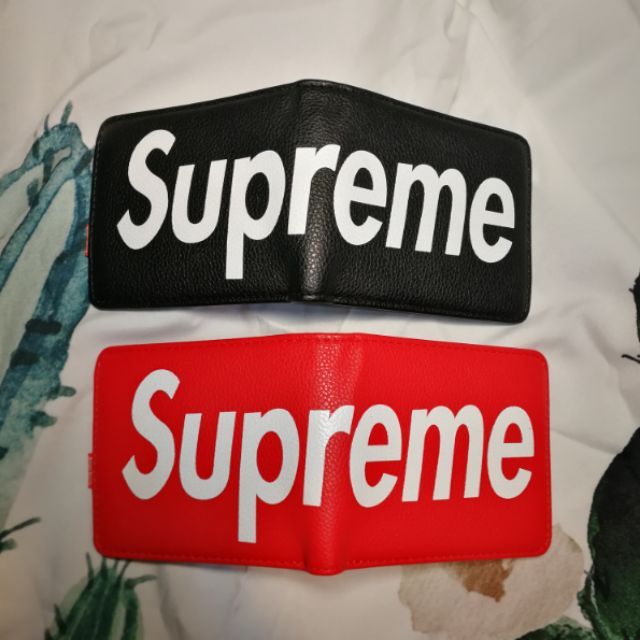 sale-กระเป๋า-สตางค์-suprem-e-หนัง-สกรีนลายหน้าหลัง