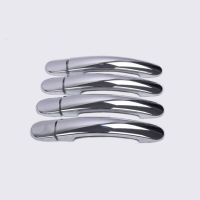 สำหรับ Seat Ibiza 2009-2019 Chrome Carbon Fiber Car Door Handle Covers Car Accessories Stickers