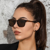 AOZE INS Fashion Square Sunglasses Women 2022 Luxury nd Designer Sun Glasses Vintage Retro Shades For Women Oculos UV400