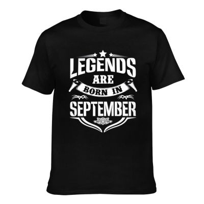 Funny Legends Are Born In September Mens Short Sleeve T-Shirt