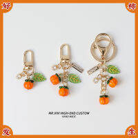 Persimmon Leaf Youcheng Persimmon Lovely Key Buckle Girls Heart Pendant u Plate Bag Charm Persimmon Lanyard