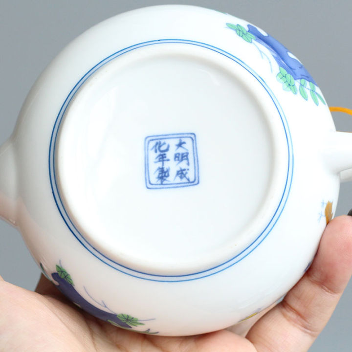 chinese-traditional-tea-set-ceramic-retro-rooster-teapot-with-filter-holes-200ml-archaistic-small-services-puer-tea-coffee-pot