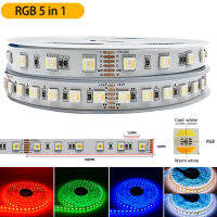 5เมตร12โวลต์24โวลต์ DC SMD 5050 RGBCCT หลอดไฟ LED Strip 60 Ledsm 96 Ledsm RGB ที่มีความยืดหยุ่น LED เทปลายบาร์แสงสตริงตกแต่งวันหยุด