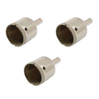 3Pcs 30mm Diamond Tipped Tile Ceramic Glass Hole Saw Drill Bit