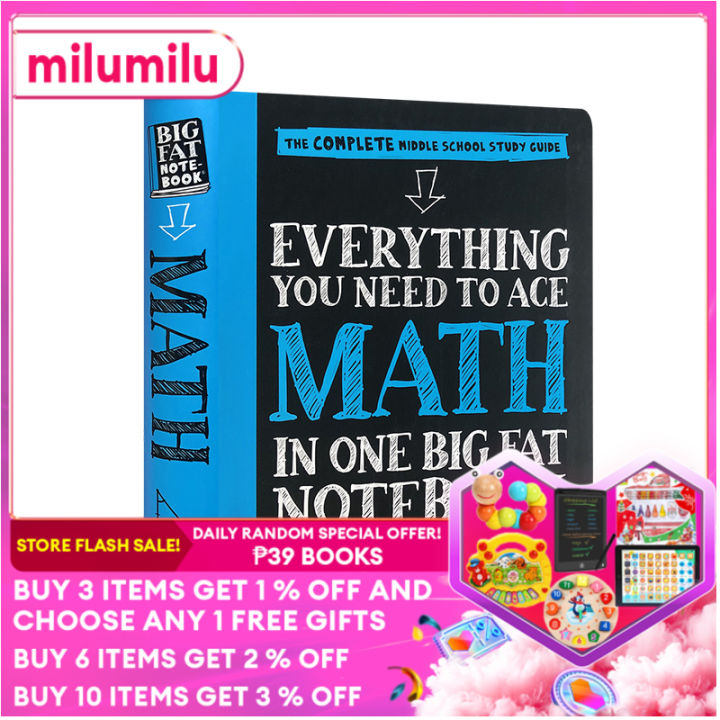 Everything You Need to Ace Math in One Big Fat Notebook - Paperback 