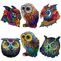 Wooden Puzzle Jigsaw Best Gift For s And Kids Unique Shape Jigsaw Pieces Charming Owl A3 A4 A5