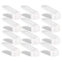 12 Packs Adjustable Shoe Slots Organizer,Shoe Racks,Shoe Holder Storage,Shoe Stacker for Girls,Ladies&amp;Family