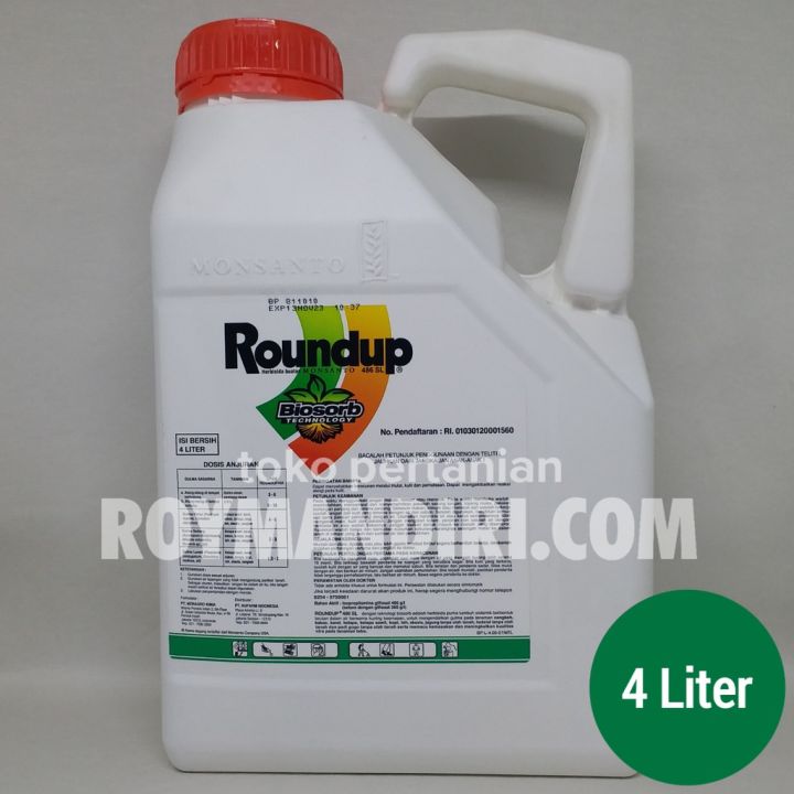 Roundup 486 Sl 4 Liter Herbisida Sistemik Lazada Indonesia