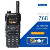 Ruyage Z68 Zello Walkie Talkie 4G พร้อมกับซิมการ์ดวิทยุระยะไกลแบบมืออาชีพที่มีประสิทธิภาพสองทาง J93 Radio100km